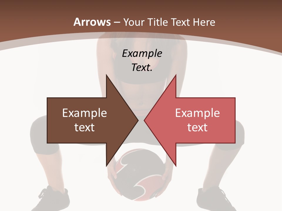 A Woman Is Sitting On The Ground With A Ball PowerPoint Template