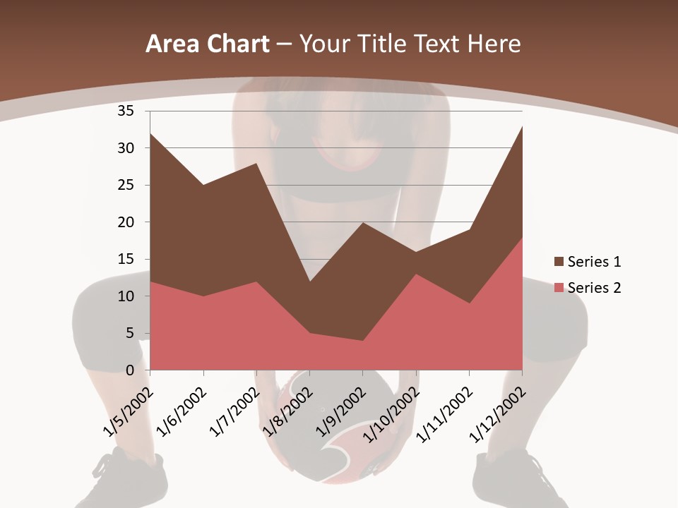 A Woman Is Sitting On The Ground With A Ball PowerPoint Template