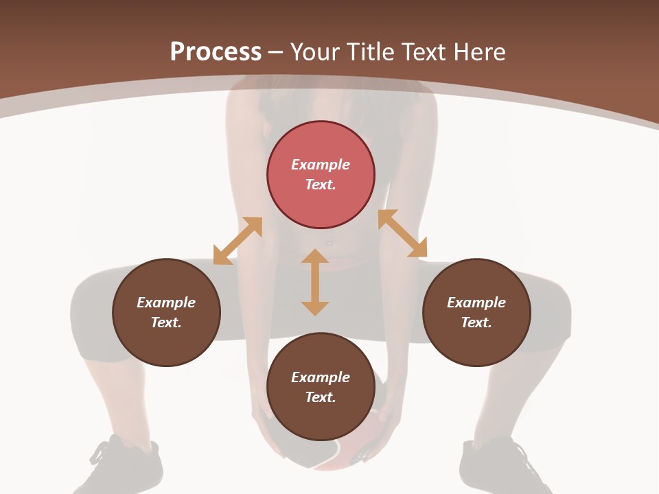A Woman Is Sitting On The Ground With A Ball PowerPoint Template