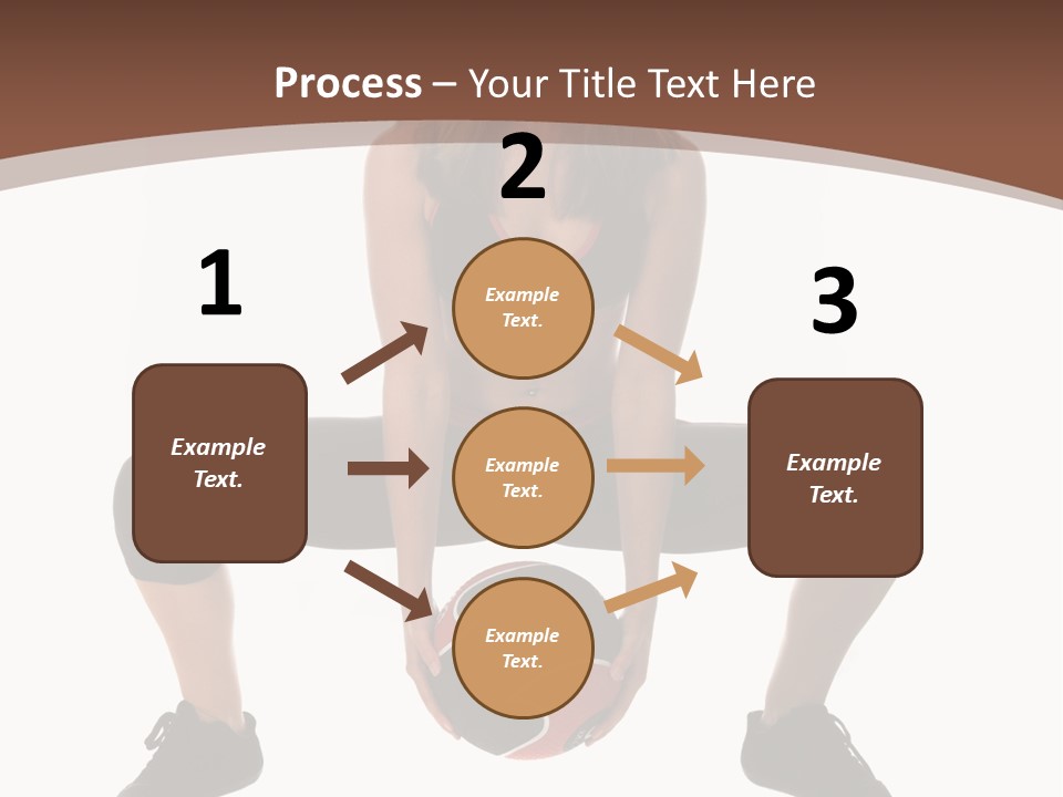 A Woman Is Sitting On The Ground With A Ball PowerPoint Template