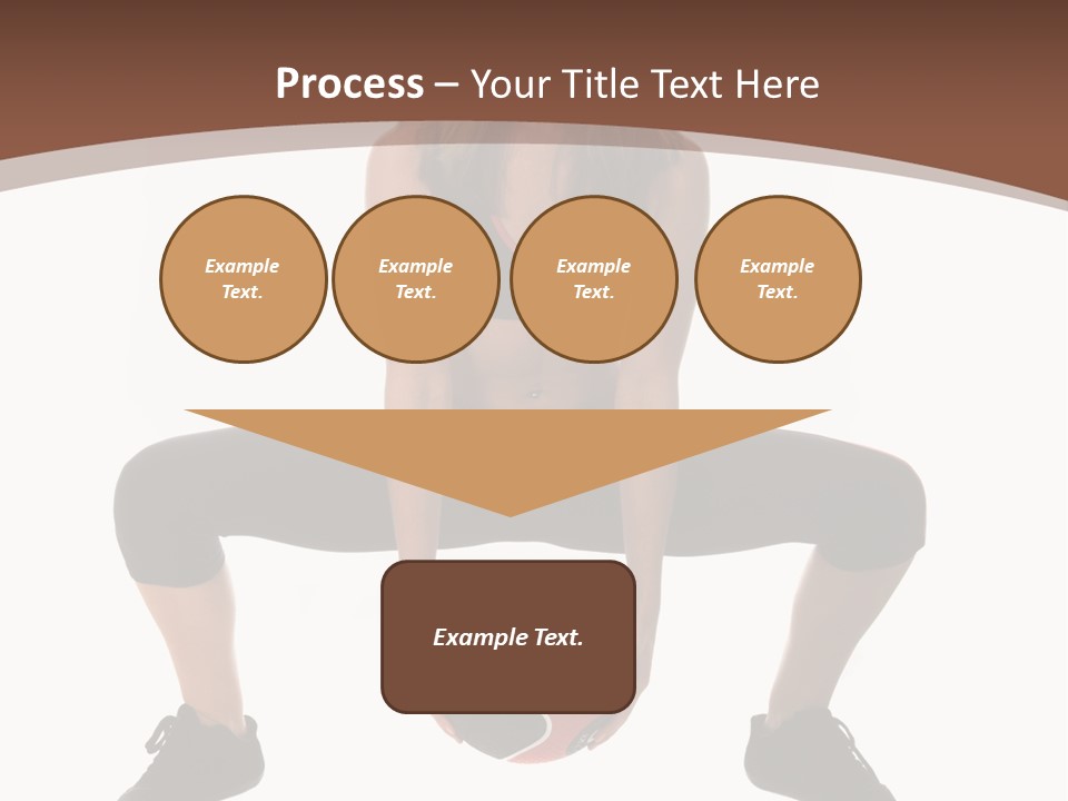 A Woman Is Sitting On The Ground With A Ball PowerPoint Template