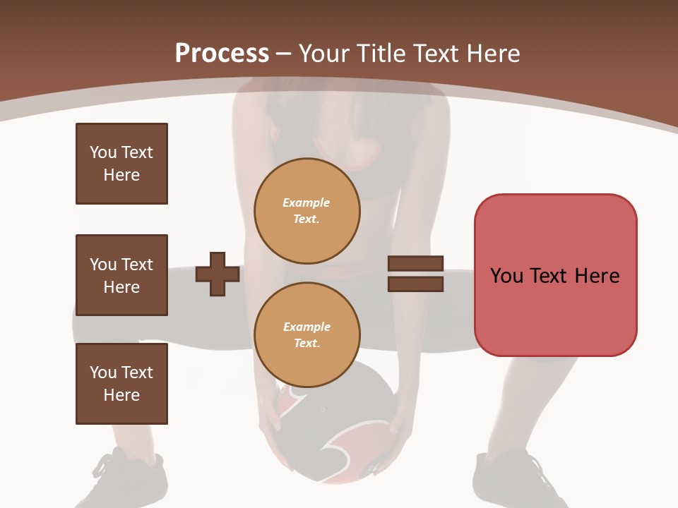 A Woman Is Sitting On The Ground With A Ball PowerPoint Template