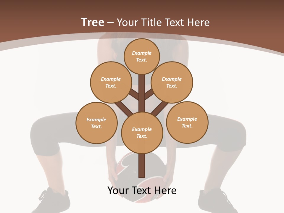 A Woman Is Sitting On The Ground With A Ball PowerPoint Template