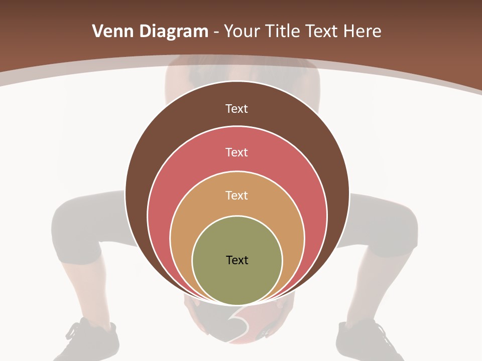 A Woman Is Sitting On The Ground With A Ball PowerPoint Template