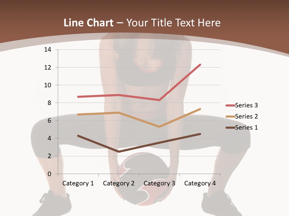 A Woman Is Sitting On The Ground With A Ball PowerPoint Template