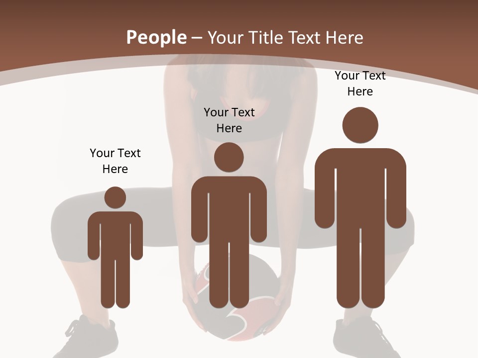 A Woman Is Sitting On The Ground With A Ball PowerPoint Template