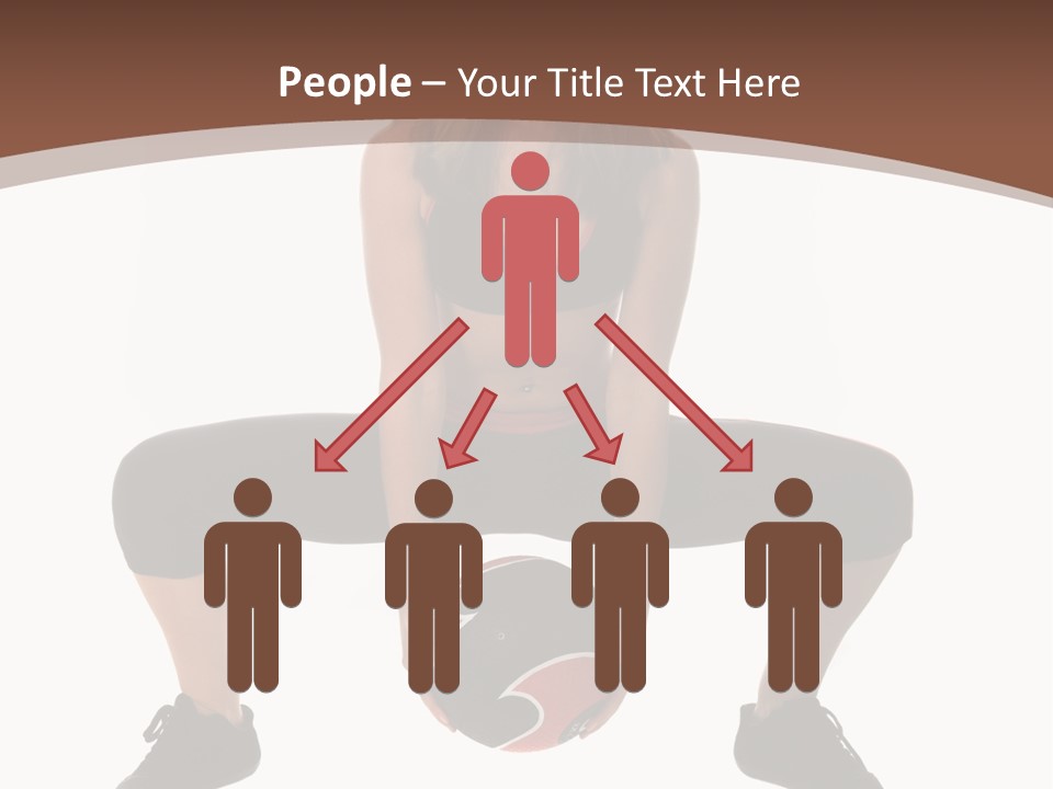 A Woman Is Sitting On The Ground With A Ball PowerPoint Template