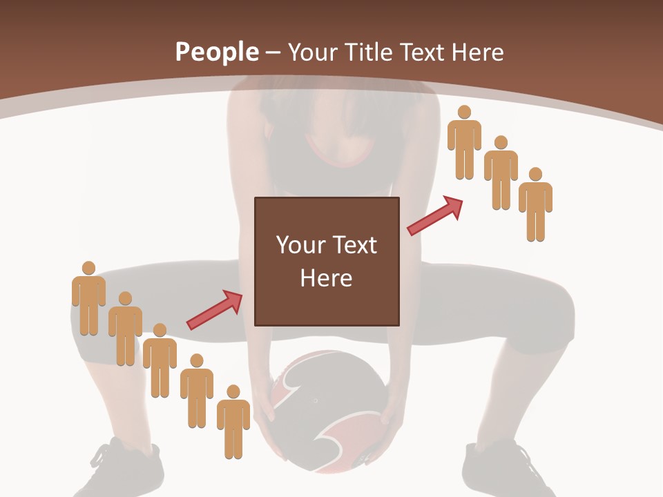 A Woman Is Sitting On The Ground With A Ball PowerPoint Template