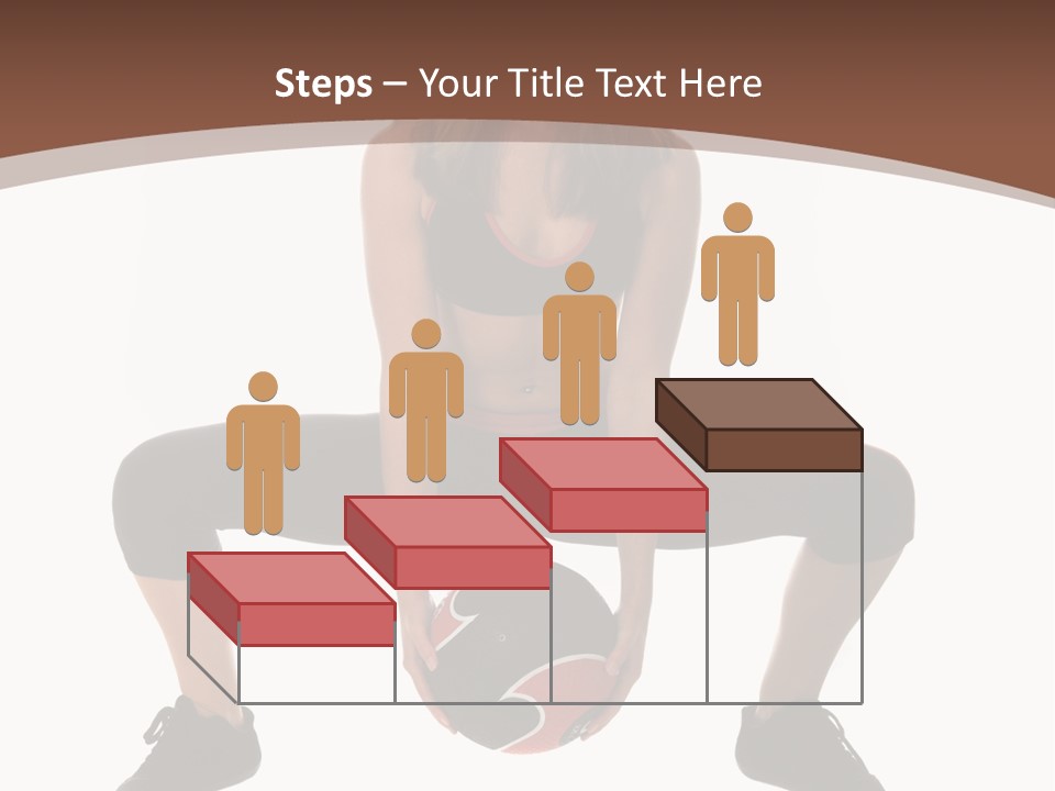 A Woman Is Sitting On The Ground With A Ball PowerPoint Template