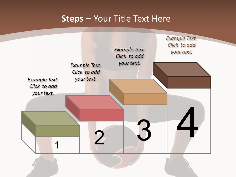 A Woman Is Sitting On The Ground With A Ball PowerPoint Template