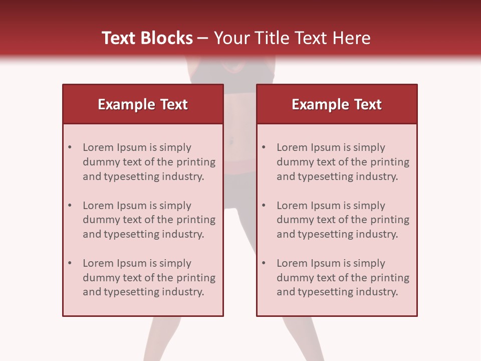 Young Woman Working Out In The Gym Stretches And Raises A Medicine Ball Above Her Head PowerPoint Template
