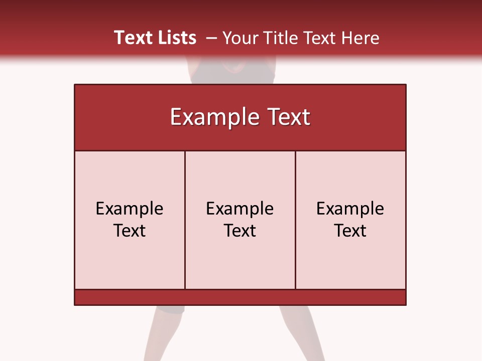 Young Woman Working Out In The Gym Stretches And Raises A Medicine Ball Above Her Head PowerPoint Template