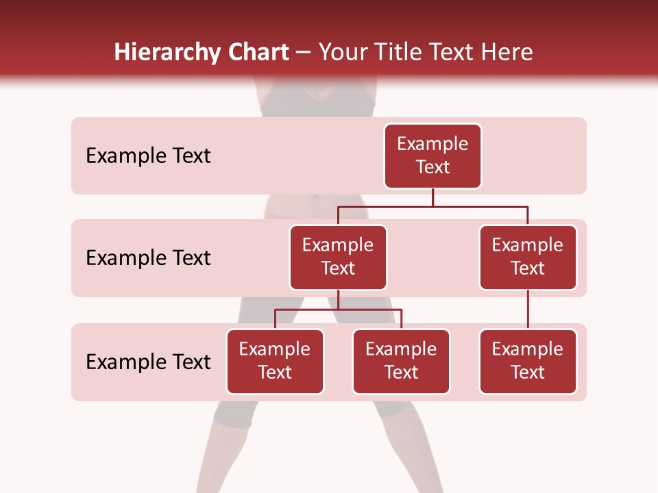 Young Woman Working Out In The Gym Stretches And Raises A Medicine Ball Above Her Head PowerPoint Template