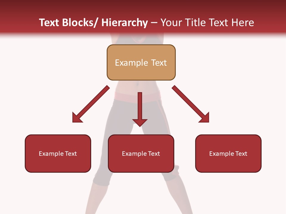 Young Woman Working Out In The Gym Stretches And Raises A Medicine Ball Above Her Head PowerPoint Template