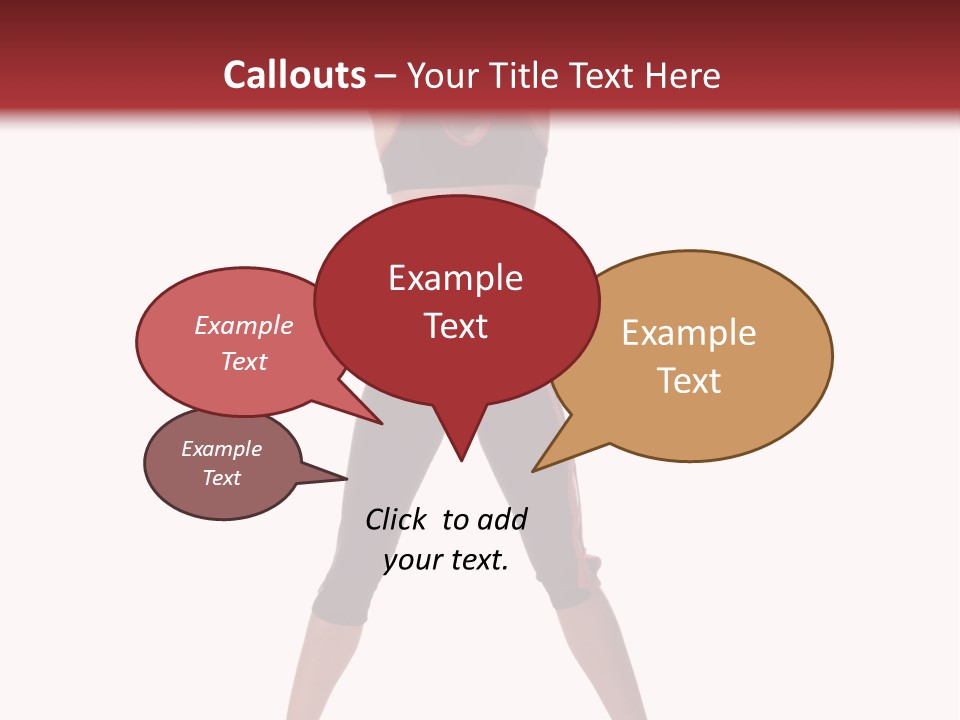 Young Woman Working Out In The Gym Stretches And Raises A Medicine Ball Above Her Head PowerPoint Template