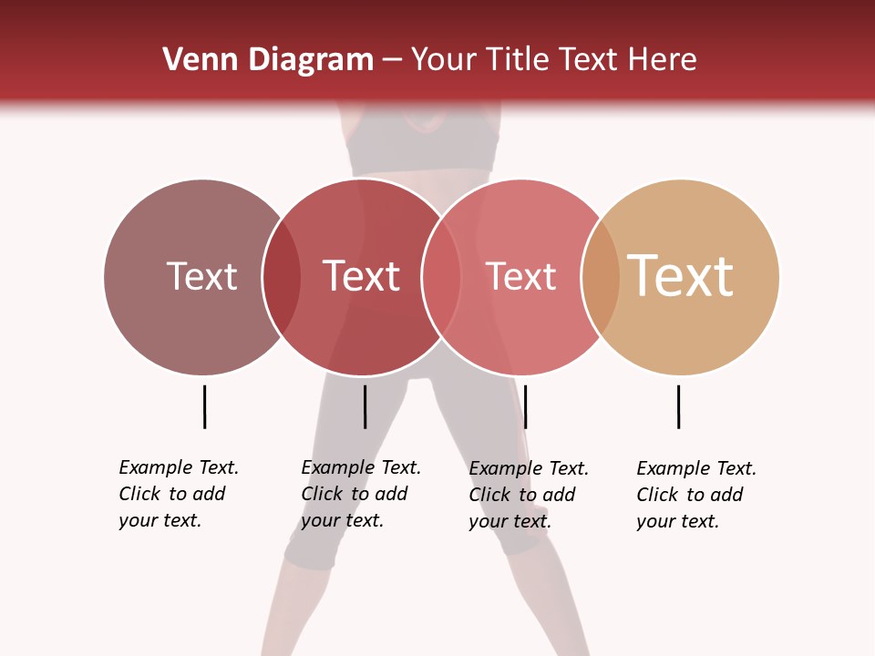 Young Woman Working Out In The Gym Stretches And Raises A Medicine Ball Above Her Head PowerPoint Template