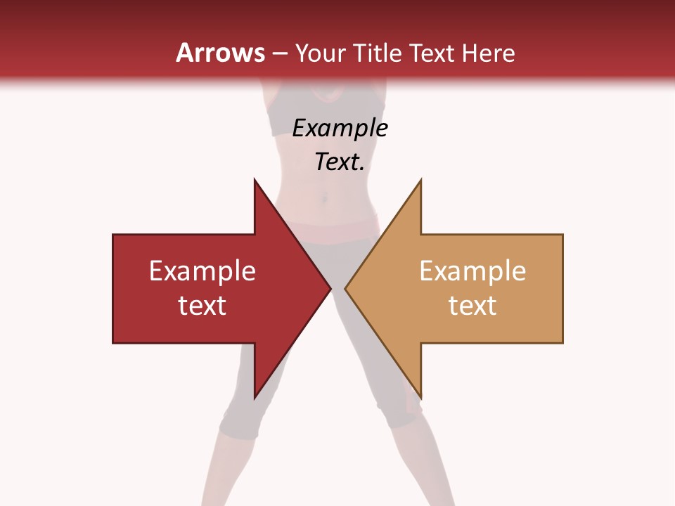 Young Woman Working Out In The Gym Stretches And Raises A Medicine Ball Above Her Head PowerPoint Template