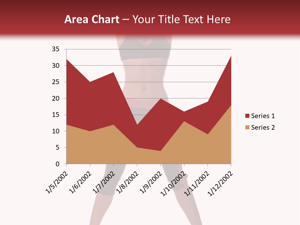 Young Woman Working Out In The Gym Stretches And Raises A Medicine Ball Above Her Head PowerPoint Template