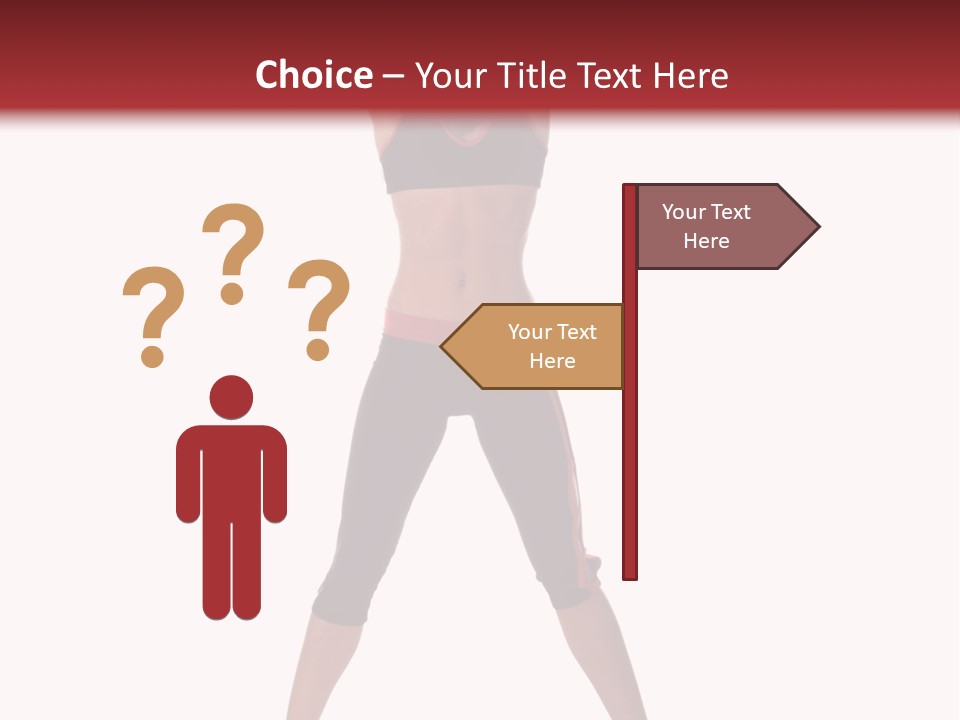 Young Woman Working Out In The Gym Stretches And Raises A Medicine Ball Above Her Head PowerPoint Template