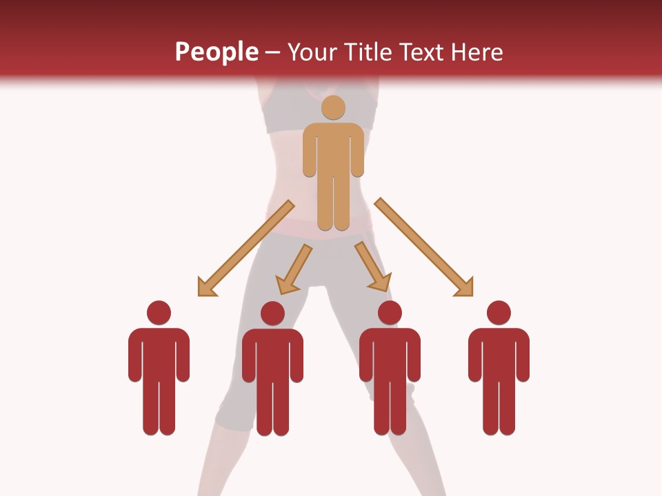 Young Woman Working Out In The Gym Stretches And Raises A Medicine Ball Above Her Head PowerPoint Template