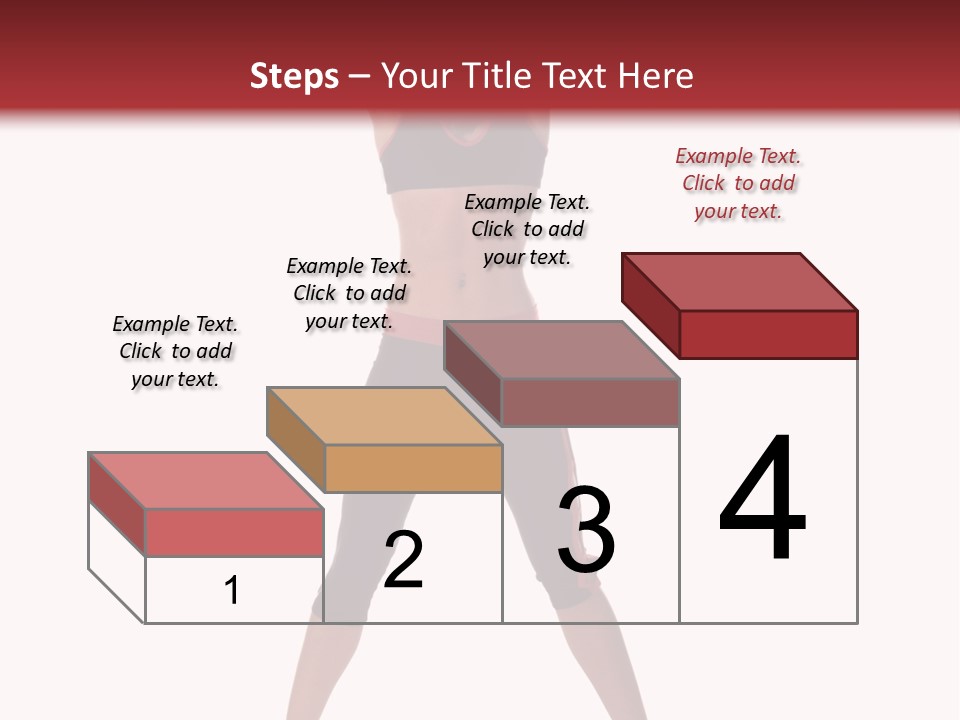 Young Woman Working Out In The Gym Stretches And Raises A Medicine Ball Above Her Head PowerPoint Template