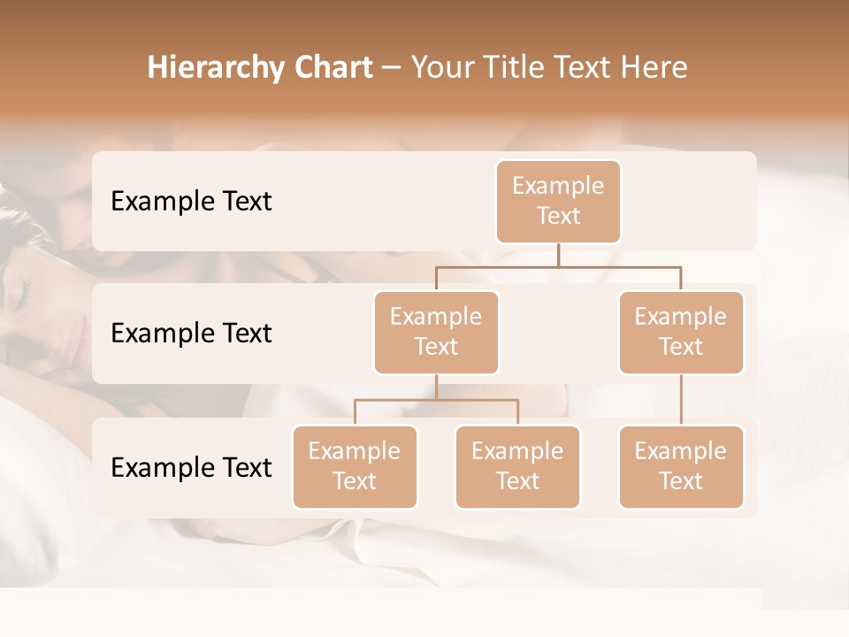 Young Couple Kissing And Hugging On The Bed In Bedroom PowerPoint Template