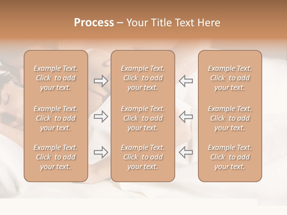 Young Couple Kissing And Hugging On The Bed In Bedroom PowerPoint Template