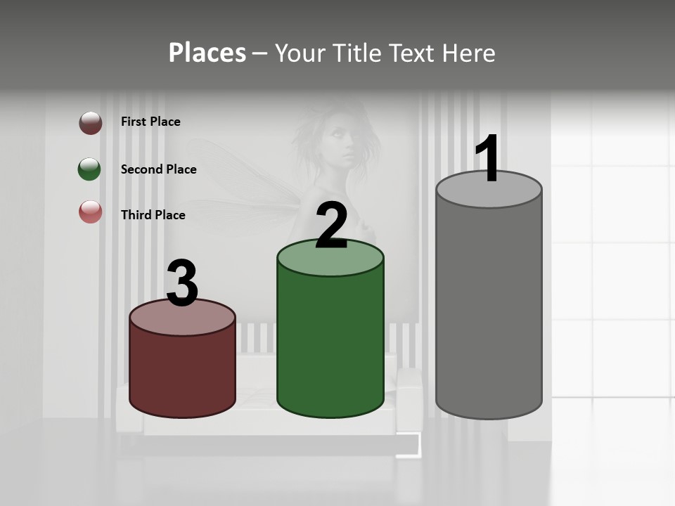 Modern Interior With The Fashionable Picture. PowerPoint Template