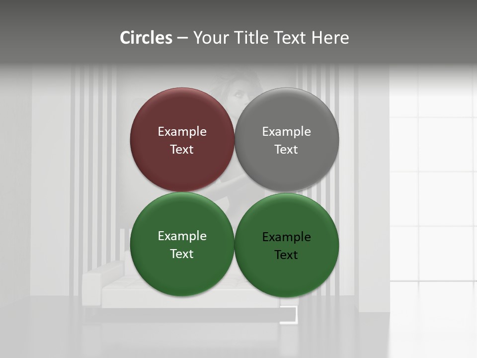 Modern Interior With The Fashionable Picture. PowerPoint Template