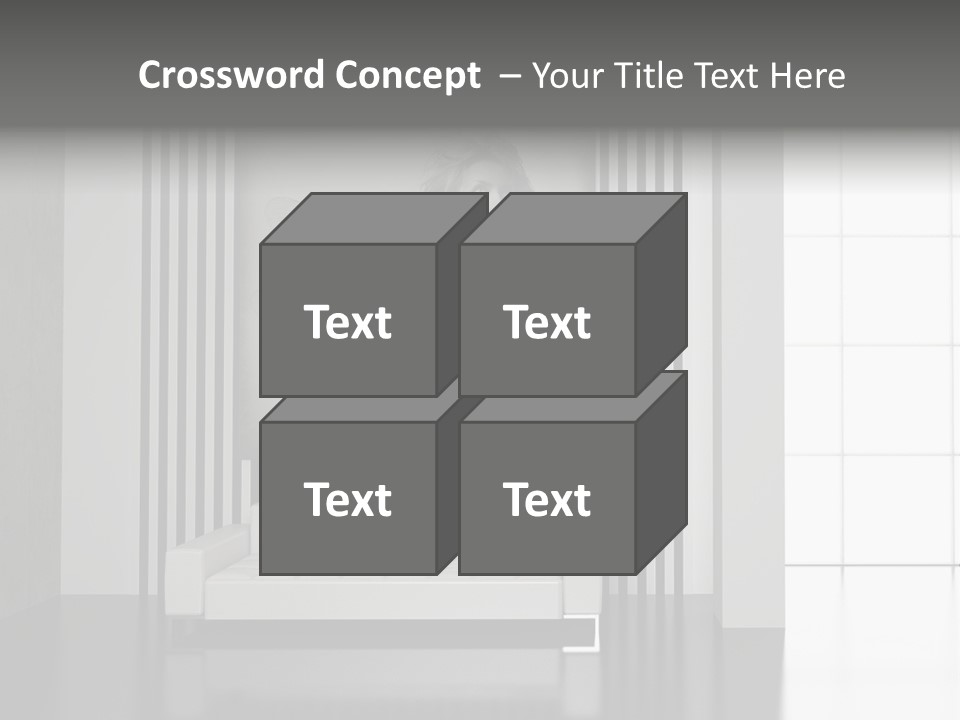 Modern Interior With The Fashionable Picture. PowerPoint Template