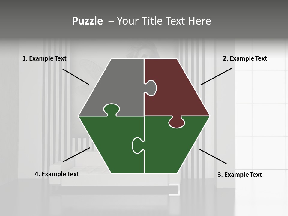 Modern Interior With The Fashionable Picture. PowerPoint Template