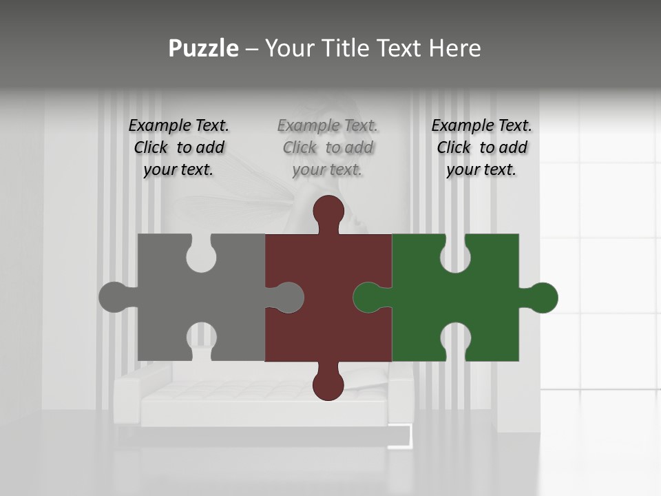 Modern Interior With The Fashionable Picture. PowerPoint Template