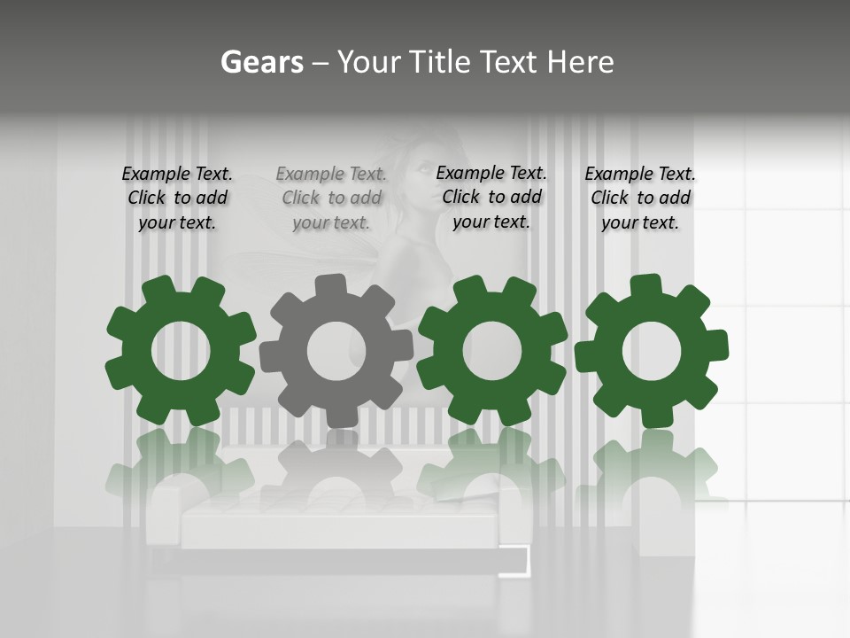 Modern Interior With The Fashionable Picture. PowerPoint Template