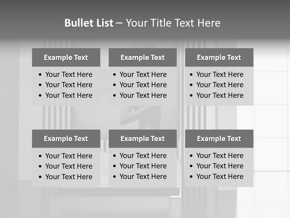 Modern Interior With The Fashionable Picture. PowerPoint Template