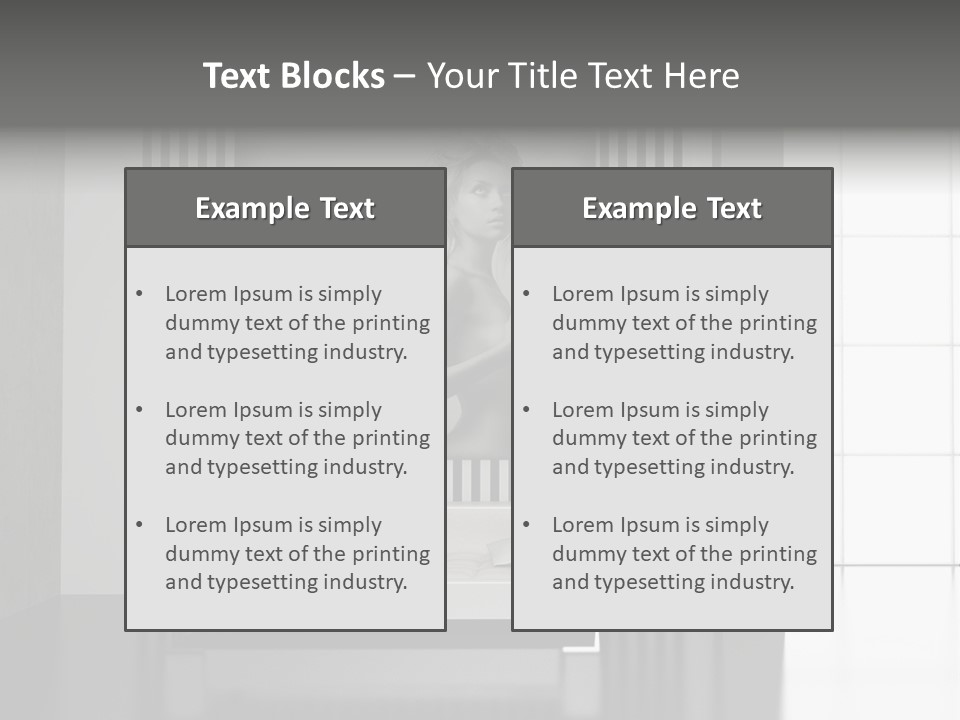 Modern Interior With The Fashionable Picture. PowerPoint Template