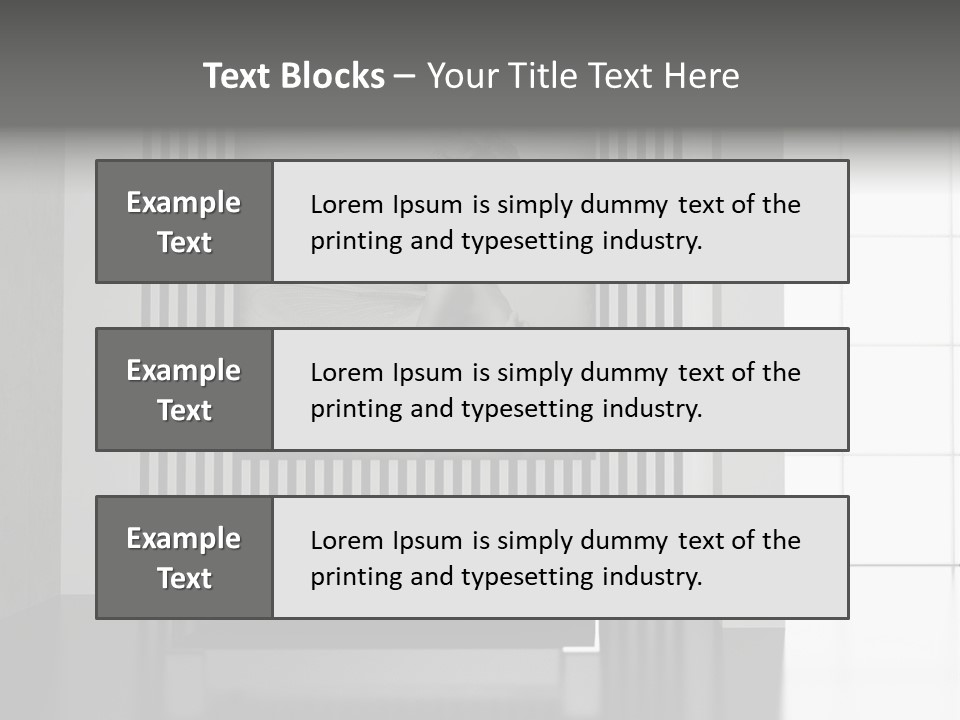 Modern Interior With The Fashionable Picture. PowerPoint Template