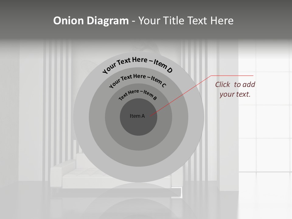 Modern Interior With The Fashionable Picture. PowerPoint Template