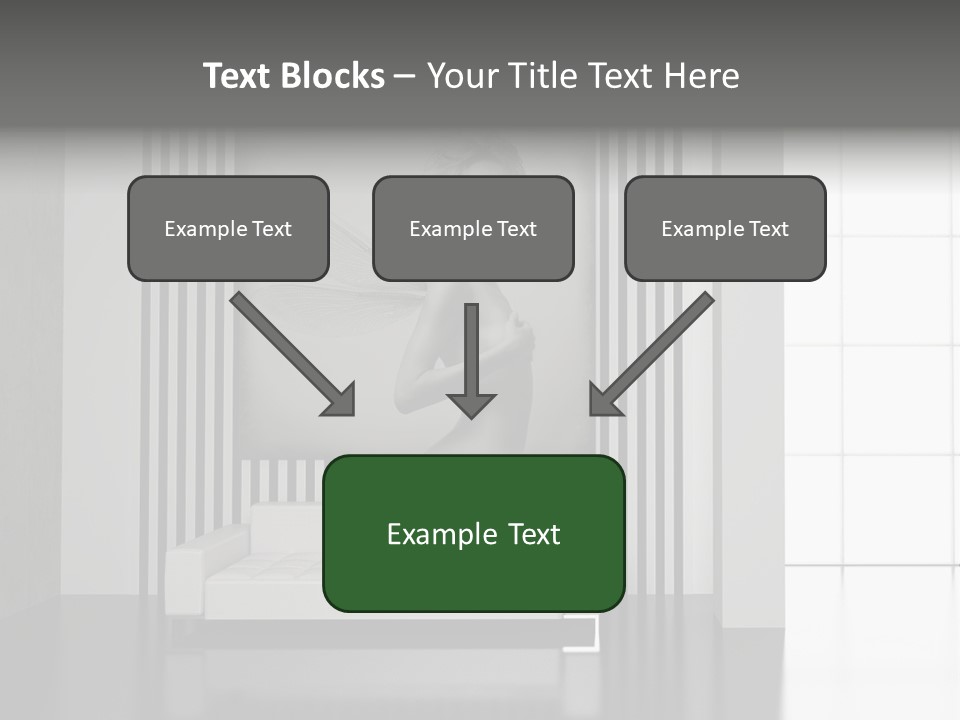 Modern Interior With The Fashionable Picture. PowerPoint Template