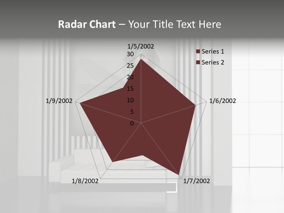 Modern Interior With The Fashionable Picture. PowerPoint Template