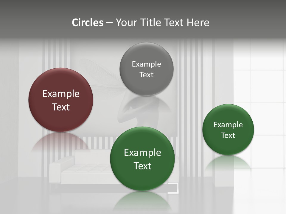 Modern Interior With The Fashionable Picture. PowerPoint Template