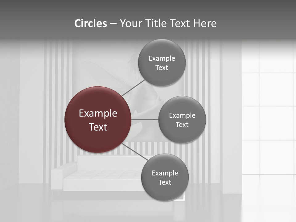 Modern Interior With The Fashionable Picture. PowerPoint Template