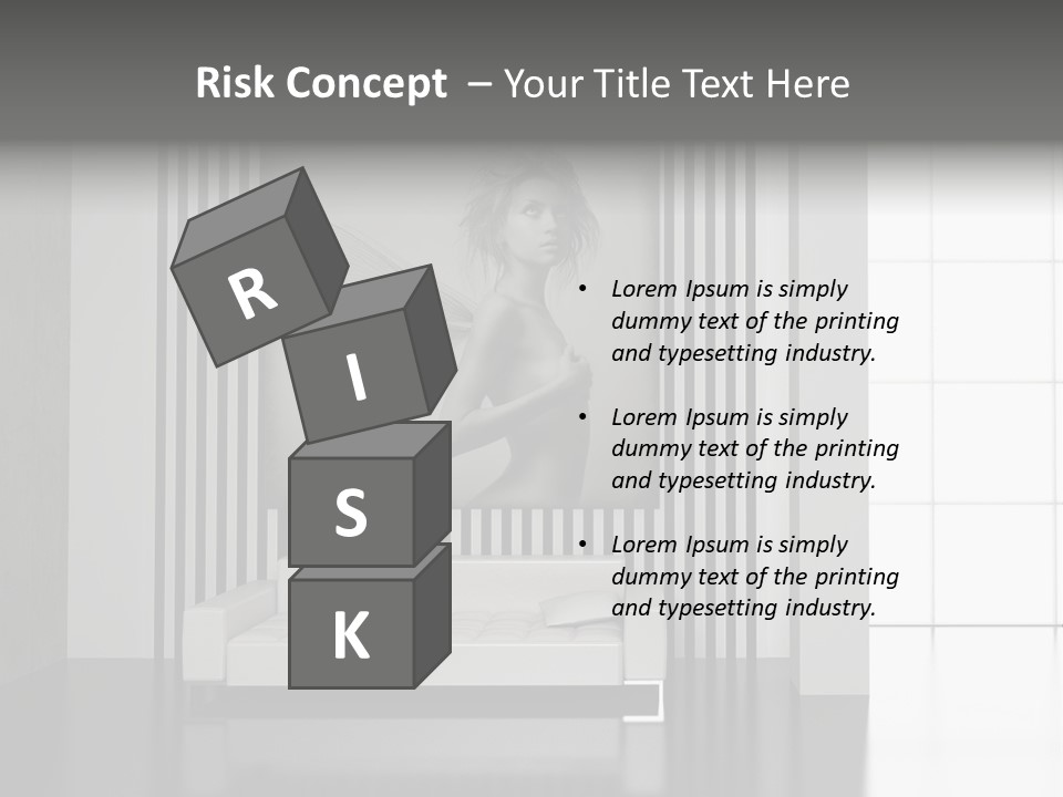 Modern Interior With The Fashionable Picture. PowerPoint Template