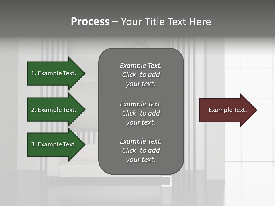 Modern Interior With The Fashionable Picture. PowerPoint Template