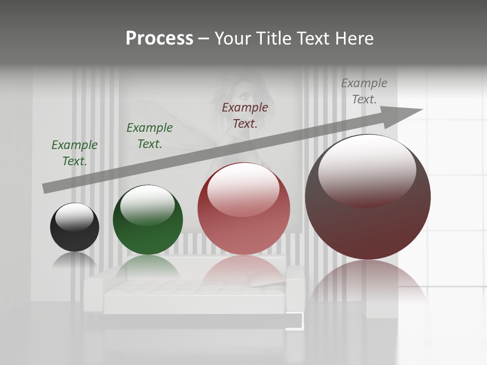 Modern Interior With The Fashionable Picture. PowerPoint Template