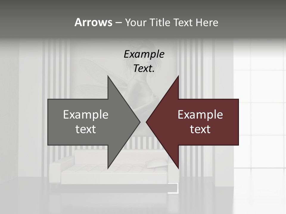 Modern Interior With The Fashionable Picture. PowerPoint Template