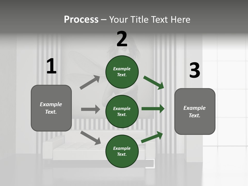 Modern Interior With The Fashionable Picture. PowerPoint Template