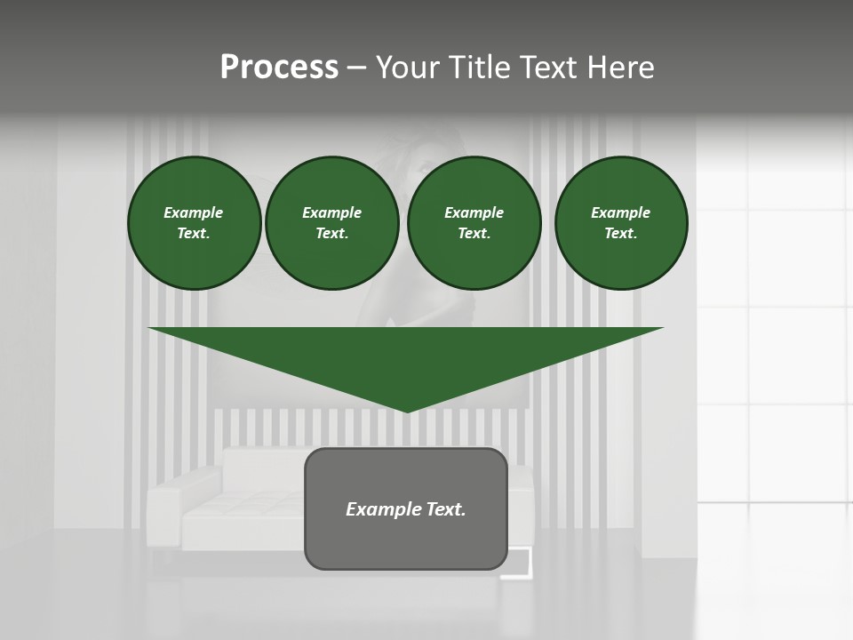 Modern Interior With The Fashionable Picture. PowerPoint Template