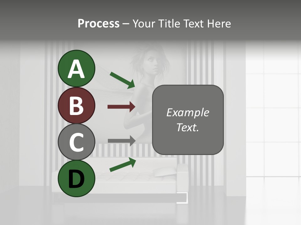 Modern Interior With The Fashionable Picture. PowerPoint Template