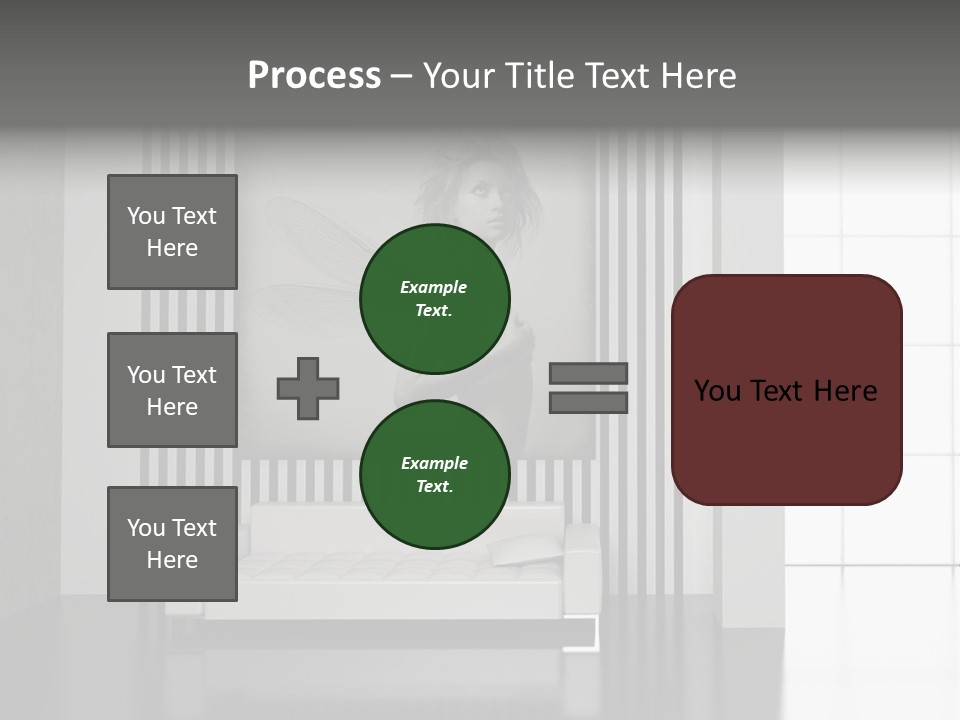 Modern Interior With The Fashionable Picture. PowerPoint Template