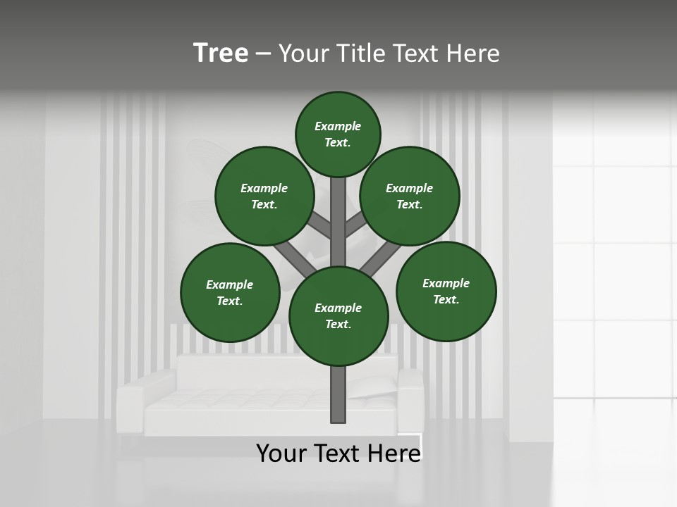 Modern Interior With The Fashionable Picture. PowerPoint Template